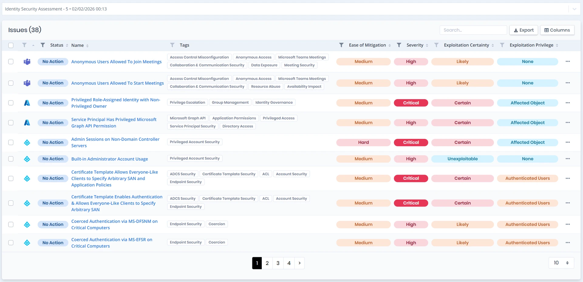 Misconfiguration Detection